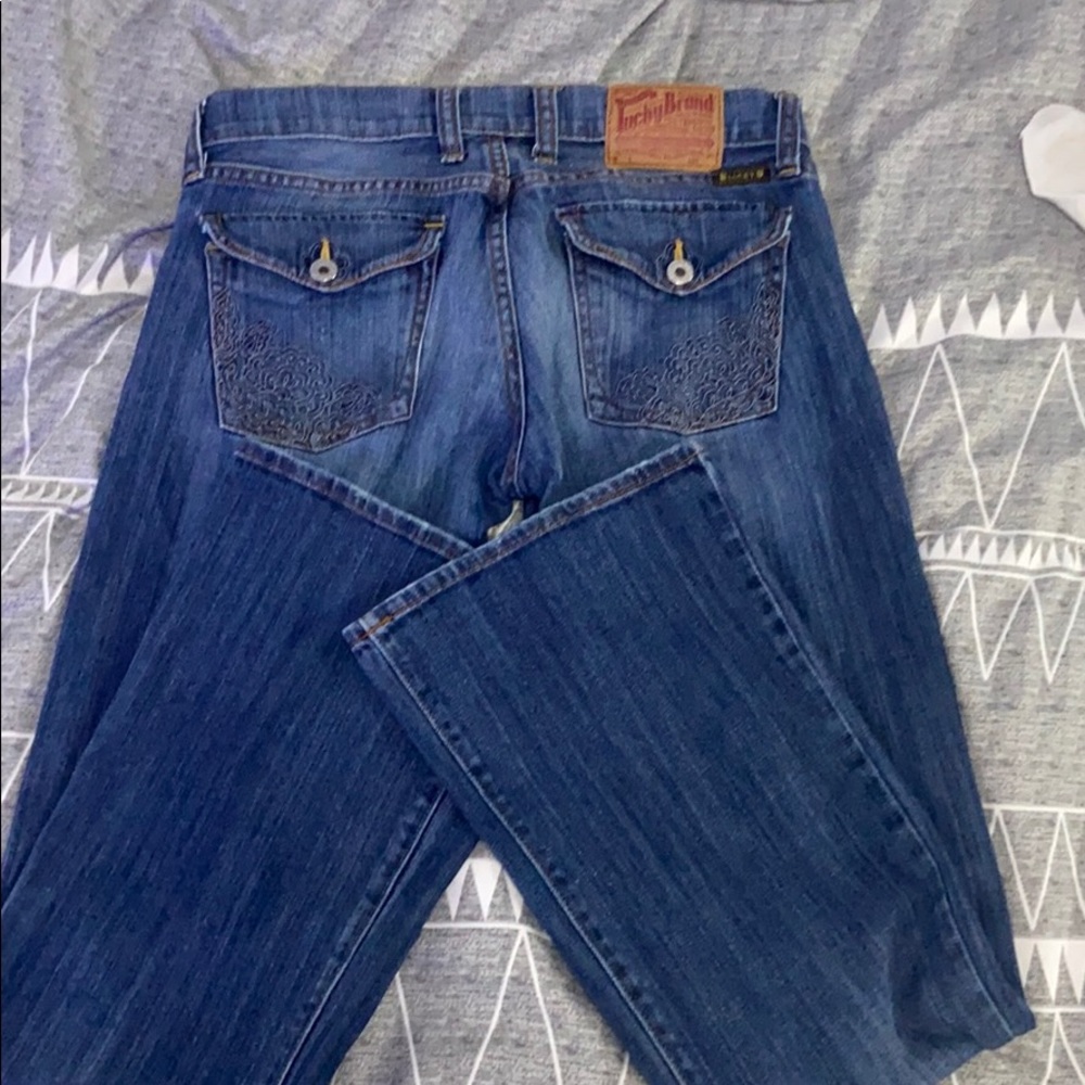 Lucky women’s boot cut jeans. Size 27/4